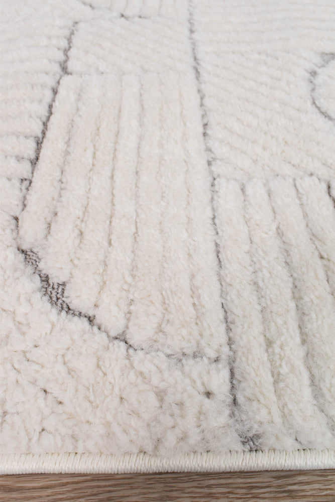 Scarlet Bold Grey Runner Rug