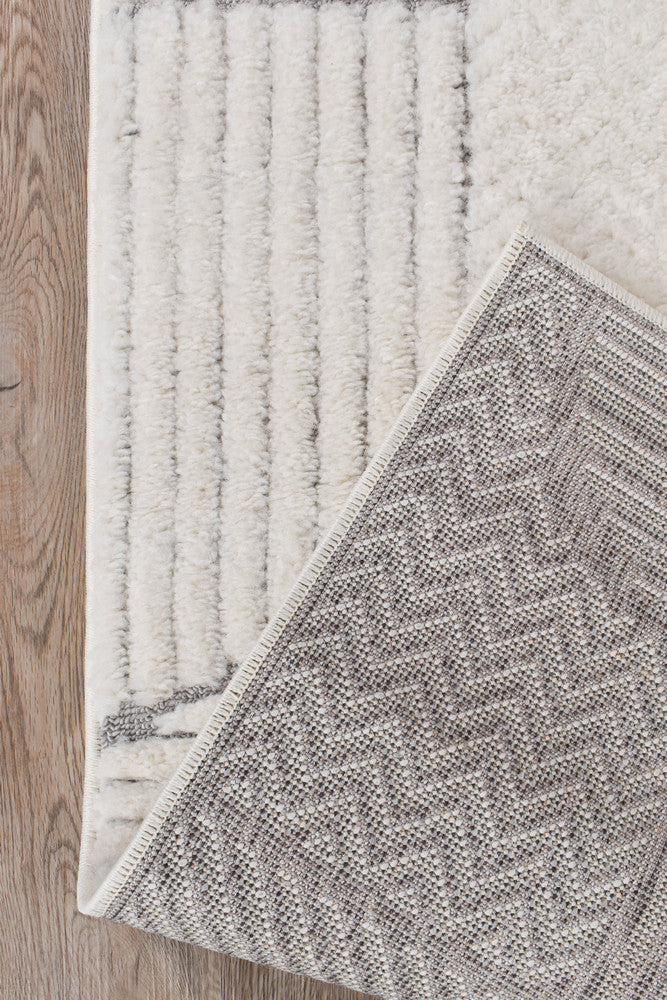 Scarlet Bold Grey Runner Rug