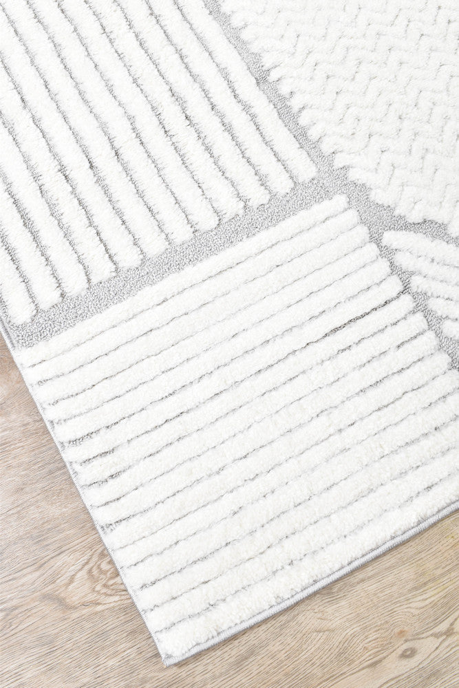 Scarlet Bold Grey Rug