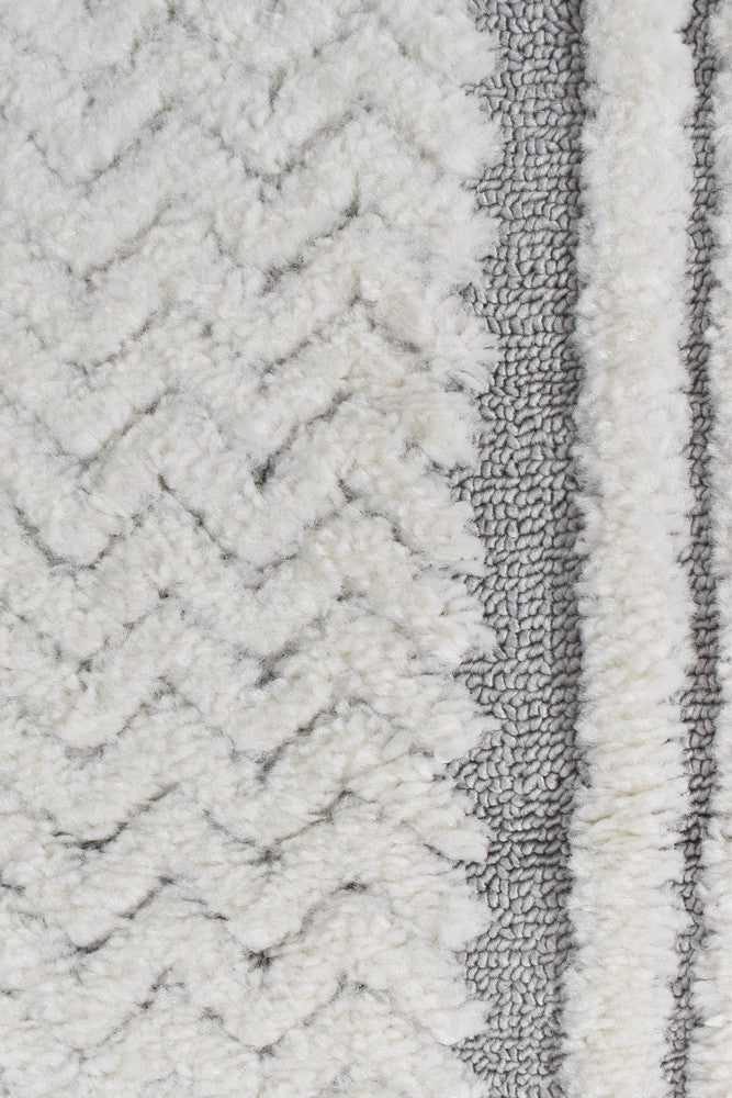 Scarlet Bold Grey Rug