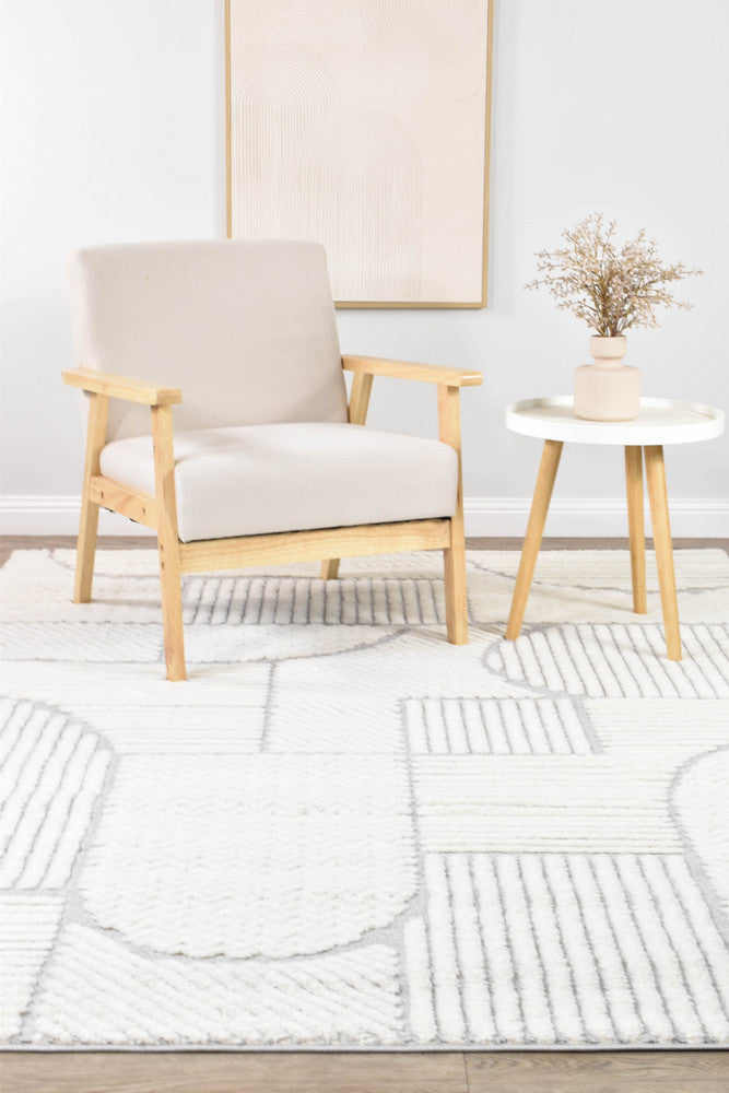 Scarlet Bold Grey Rug