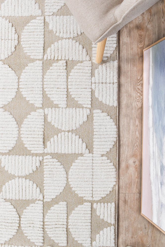 Scarlet Vivid Beige Runner Rug