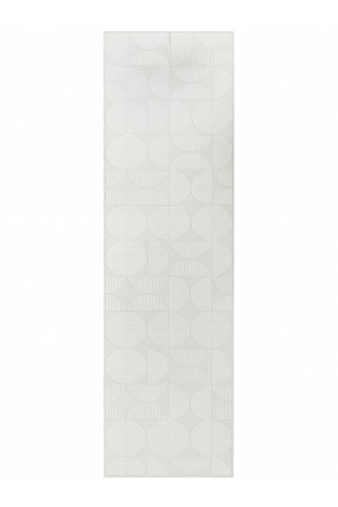Scarlet Vivid Cream Runner Rug