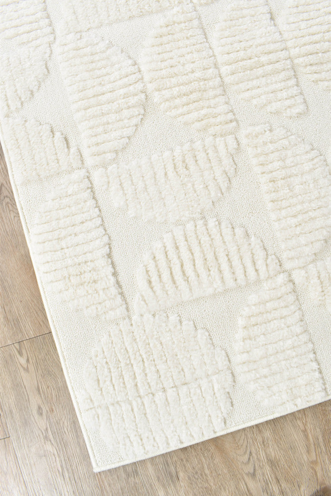 Scarlet Vivid Cream Runner Rug