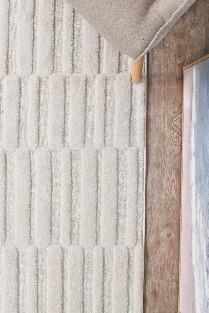 Scarlet Eminent Cream Runner Rug