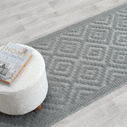 Calm Cloud Grey Runner Rug