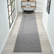 Calm Cloud Grey Runner Rug