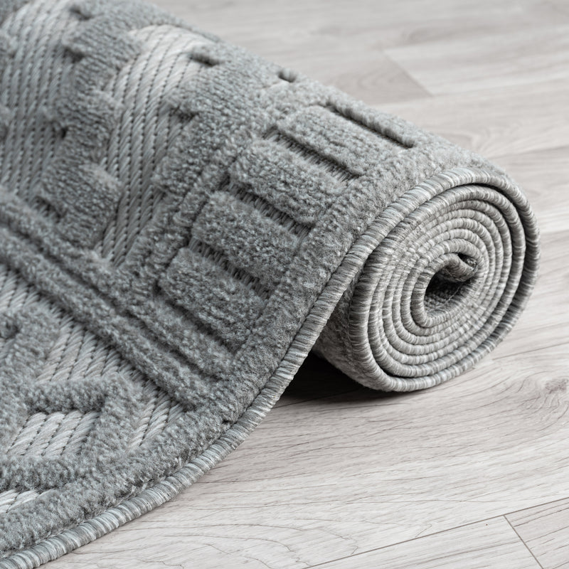 Calm Cloud Grey Runner Rug