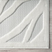 Calm Wave Ivory Runner Rug