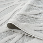 Calm Wave Ivory Runner Rug