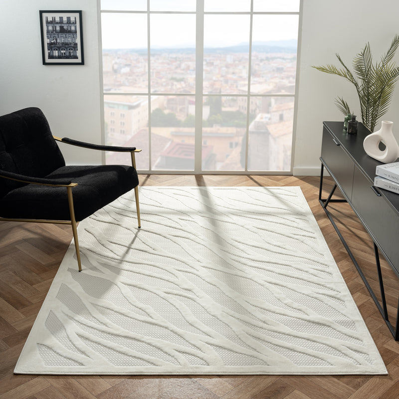 Calm Wave Ivory Rug