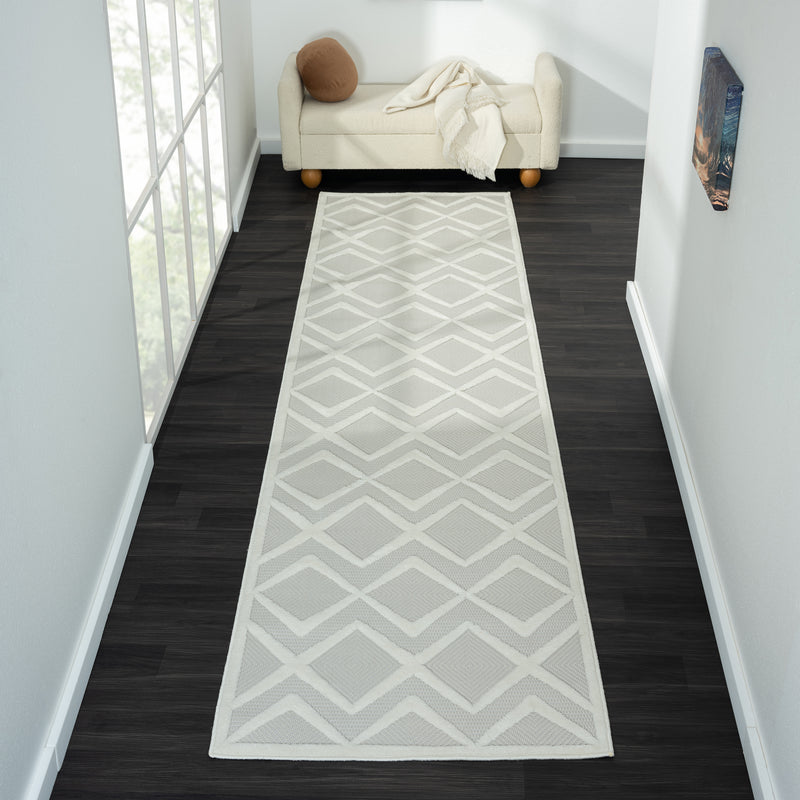 Calm Soothe Pearl Runner Rug