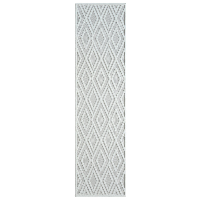 Calm Frost Ivory Runner Rug