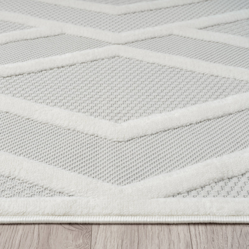 Calm Frost Ivory Runner Rug