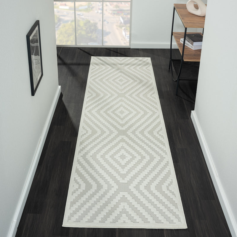 Calm Linen Ivory Runner Rug