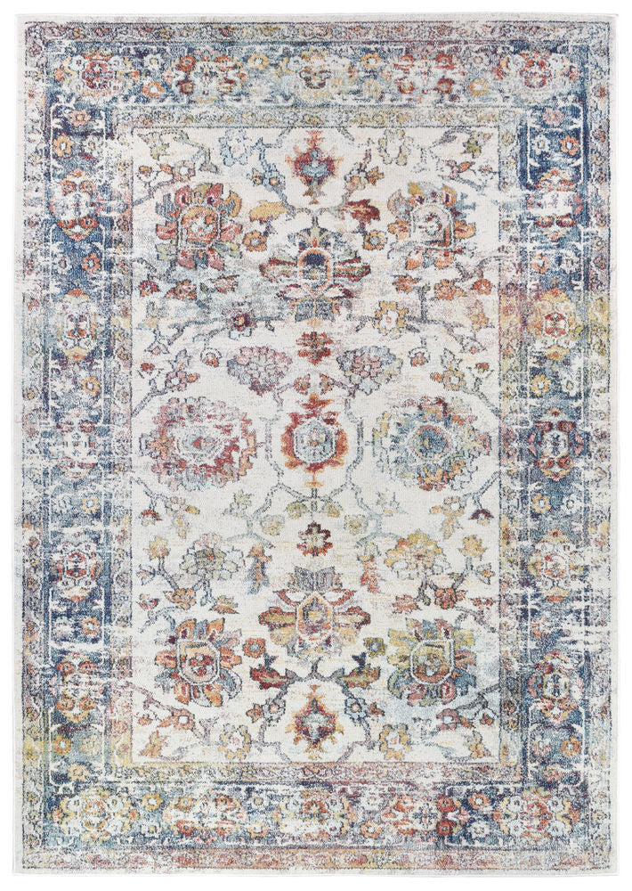 Casanova Century Border Blue Rug