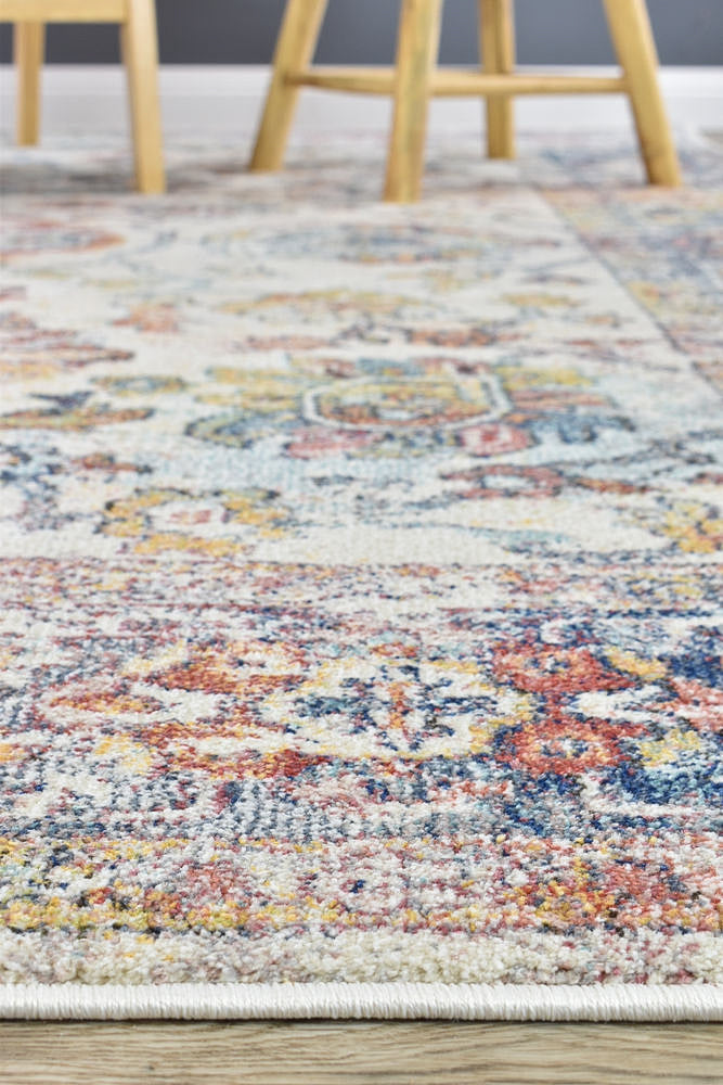 Casanova Century Border Blue Rug