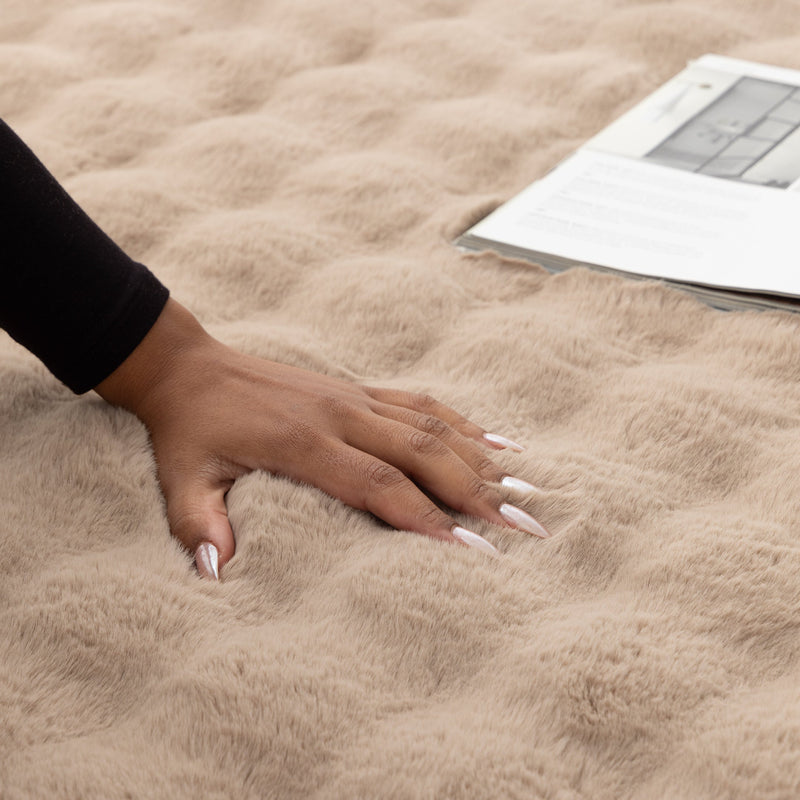 Clarity Washable Dark Beige Rug