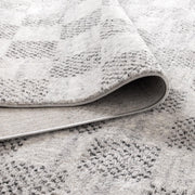 Sunkist Checkered Grey Rug