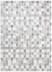 Sunkist Checkered Grey Beige Rug