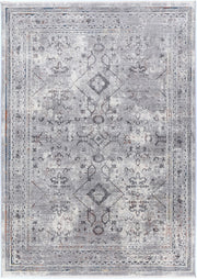 Almir Diamond Border Grey Multi Rug