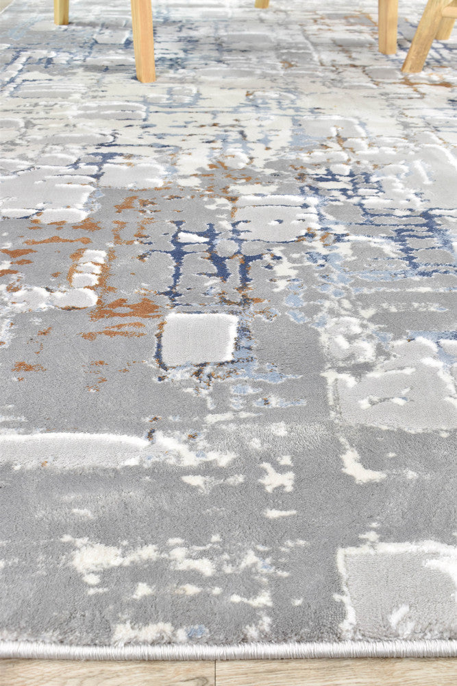 Elito Coraline Blue Grey Runner Rug