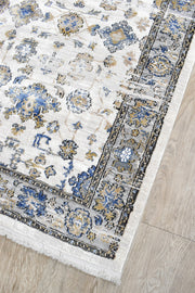 Sultana Timeless Grey Blue Runner Rug