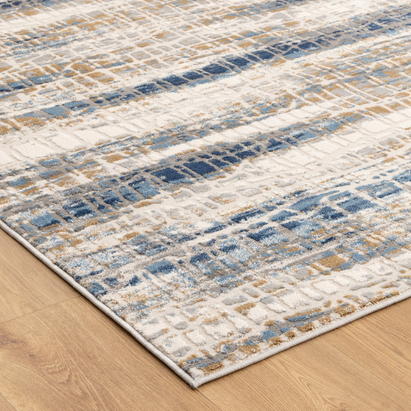 Appearance Flawless White Beige Dark Blue Rug