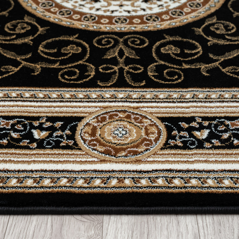 Stratum Lush Medal Black Runner Rug