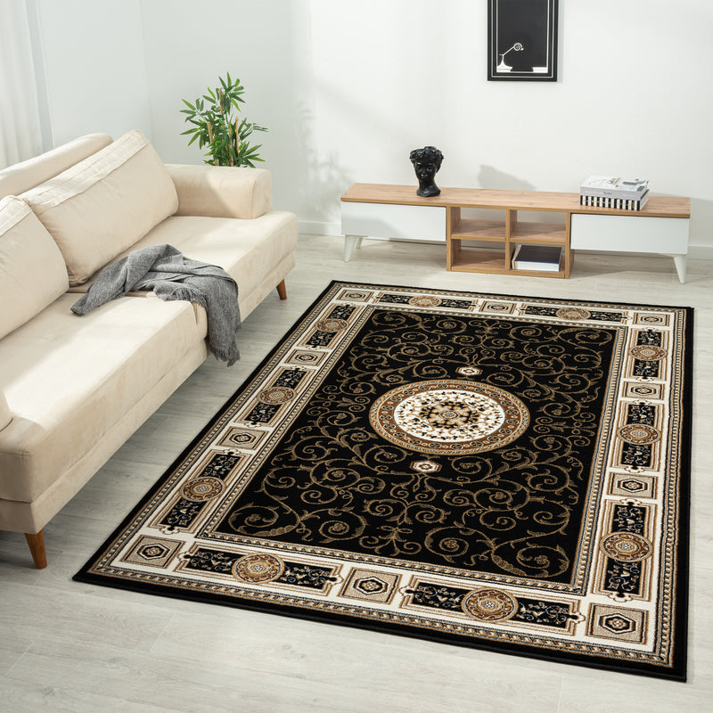 Stratum Lush Medal Black Rug