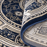 Stratum Lush Medal Navy Round Rug