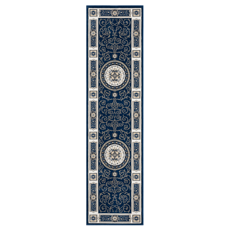 Stratum Lush Medal Navy Runner Rug