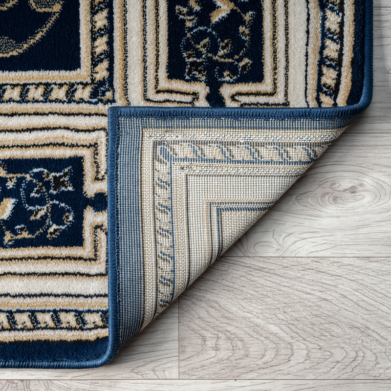 Stratum Lush Medal Navy Runner Rug