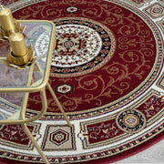 Stratum Lush Medal Red Round Rug