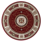 Stratum Lush Medal Red Round Rug