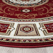 Stratum Lush Medal Red Round Rug