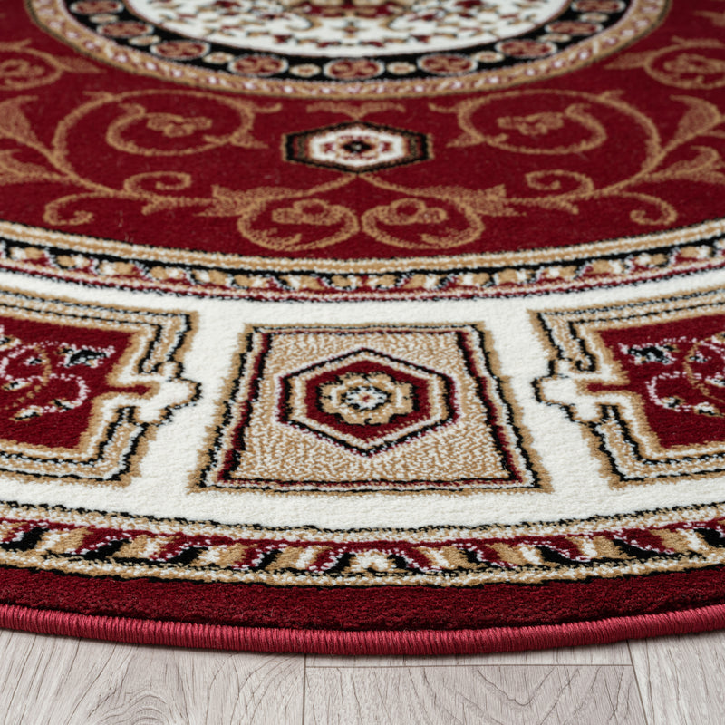Stratum Lush Medal Red Round Rug
