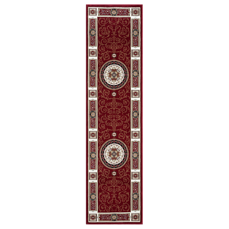 Stratum Lush Medal Red Runner Rug