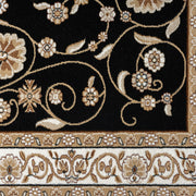 Stratum Persian Classic Black Runner Rug