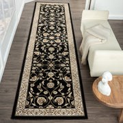 Stratum Persian Classic Black Runner Rug