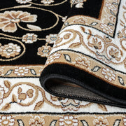 Stratum Persian Classic Black Runner Rug