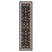 Stratum Persian Classic Black Runner Rug