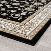 Stratum Persian Classic Black Rug