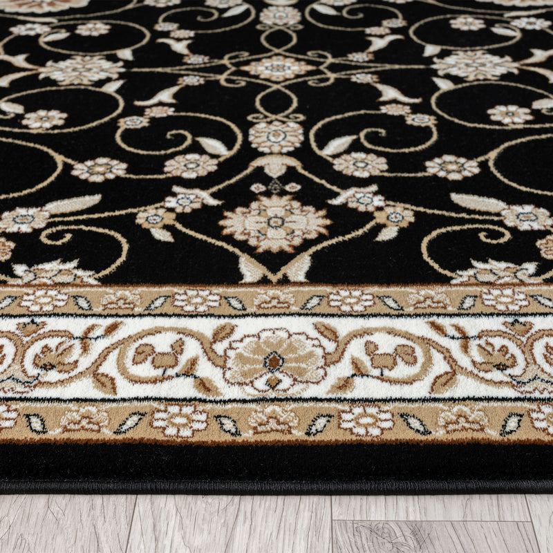 Stratum Persian Classic Black Rug