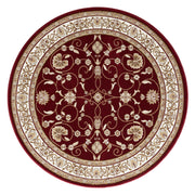 Stratum Persian Classic Red Round Rug