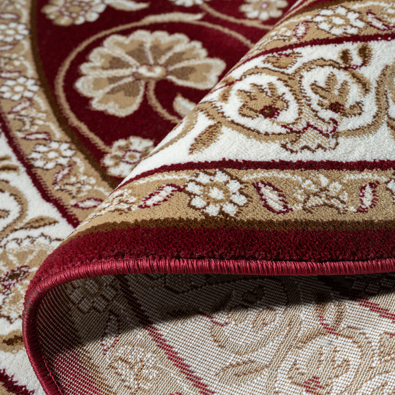 Stratum Persian Classic Red Round Rug