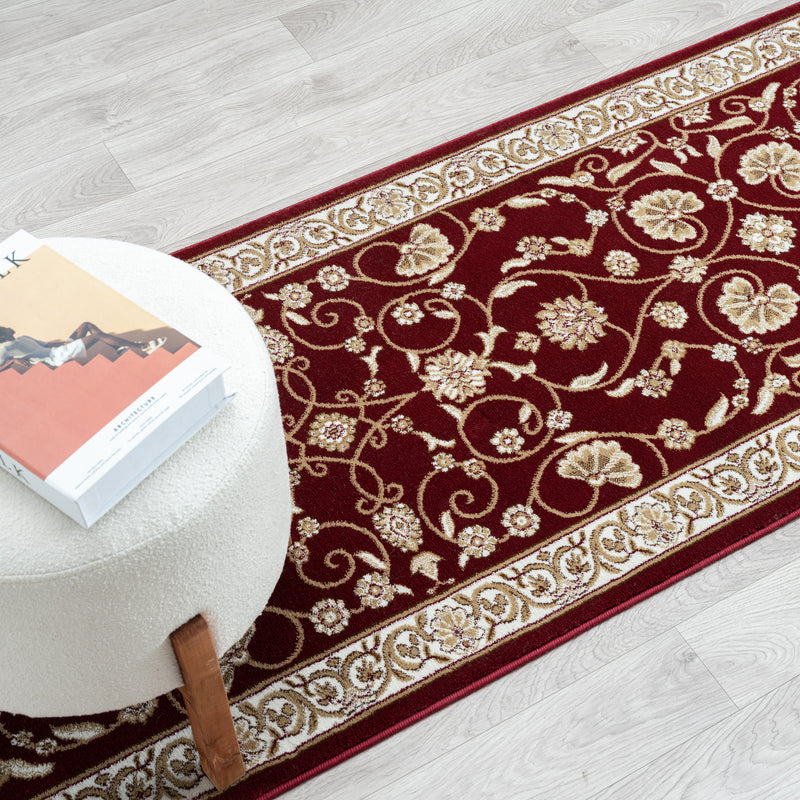 Stratum Persian Classic Red Runner Rug