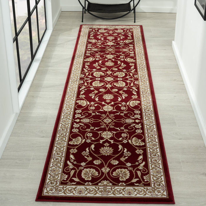 Stratum Persian Classic Red Runner Rug — SydneyRugsOnline