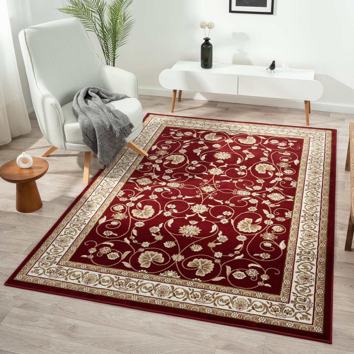 Classic Red Rug Stratum Persian Classic Red Rug — SydneyRugsOnline