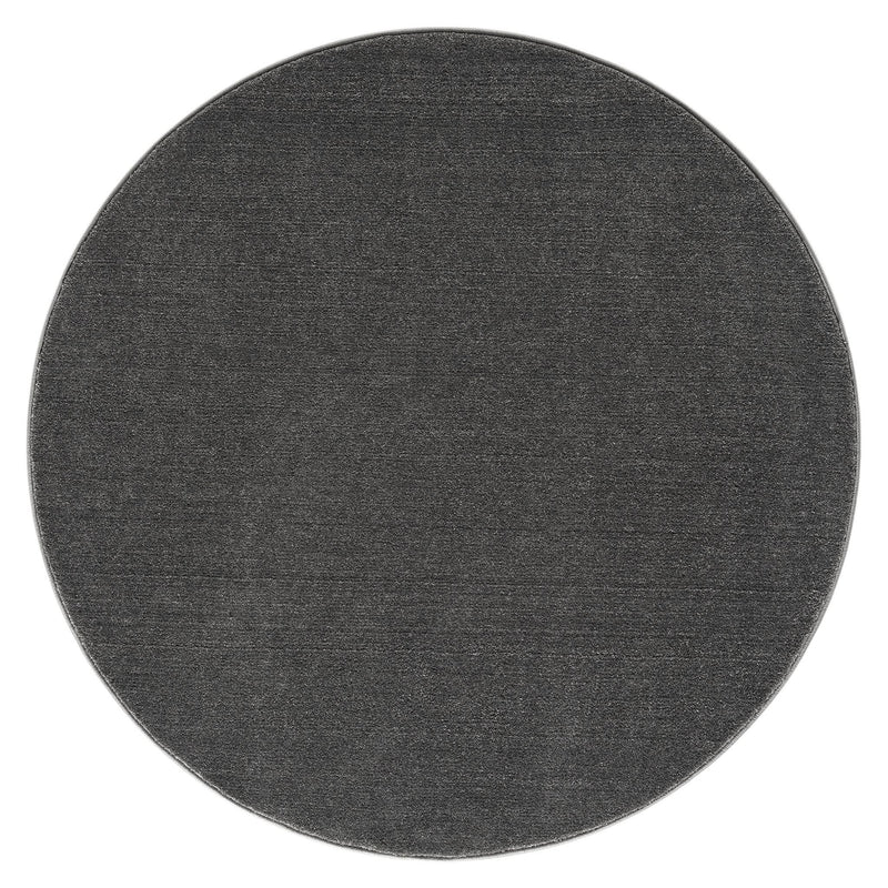 Europa Status Dark Grey Round Rug